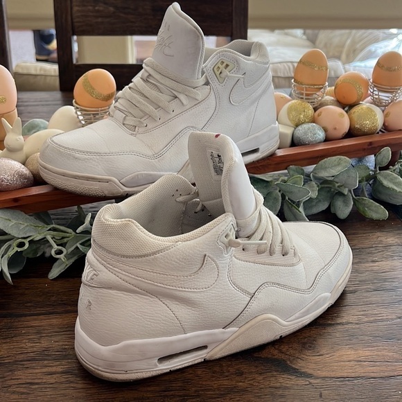 Nike Flight Legacy triple white | mens size 10.5 main image 5
